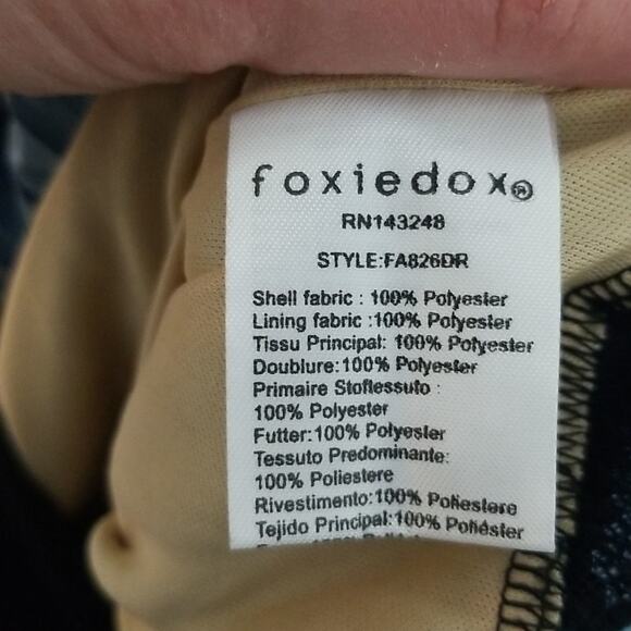 NWT Foxiedox Blue Floral Carmella Pleated Midi Dress - Picture 12 of 15